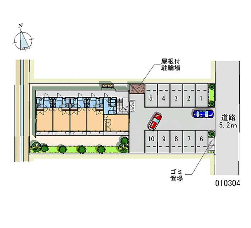 レオパレスＷＯＯＤ中野 月極駐車場