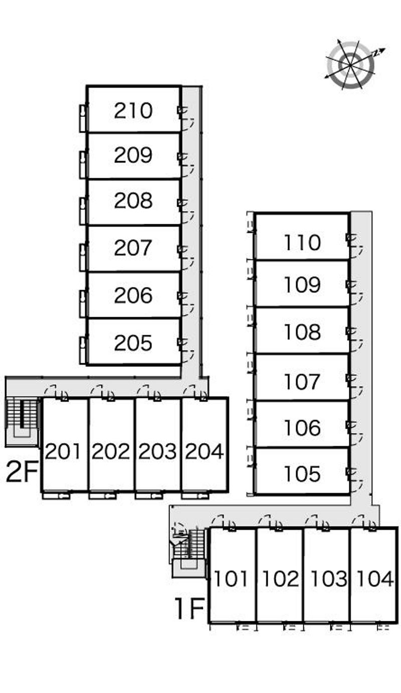 レオパレスＦＵＴＡＳＥ 間取配置図