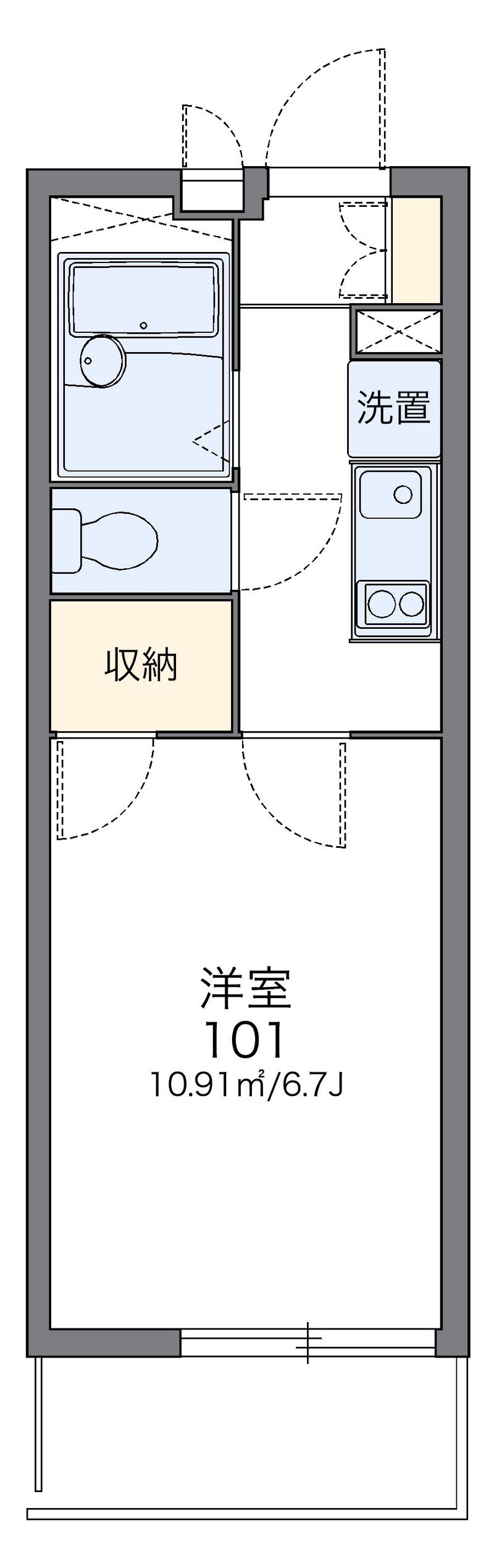 レオパレスグランシャリオ 間取図