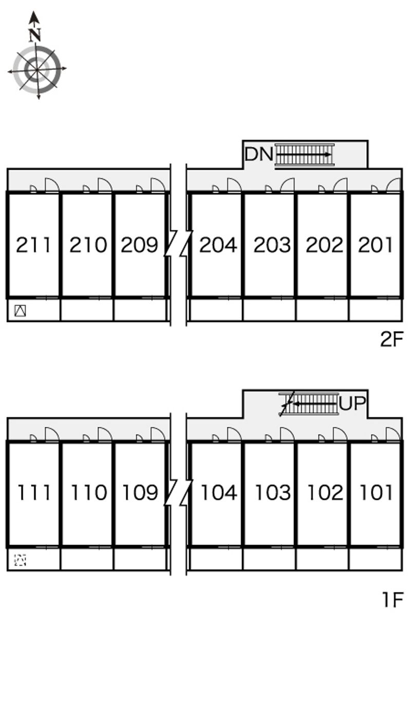 レオパレスロイヤル 間取配置図