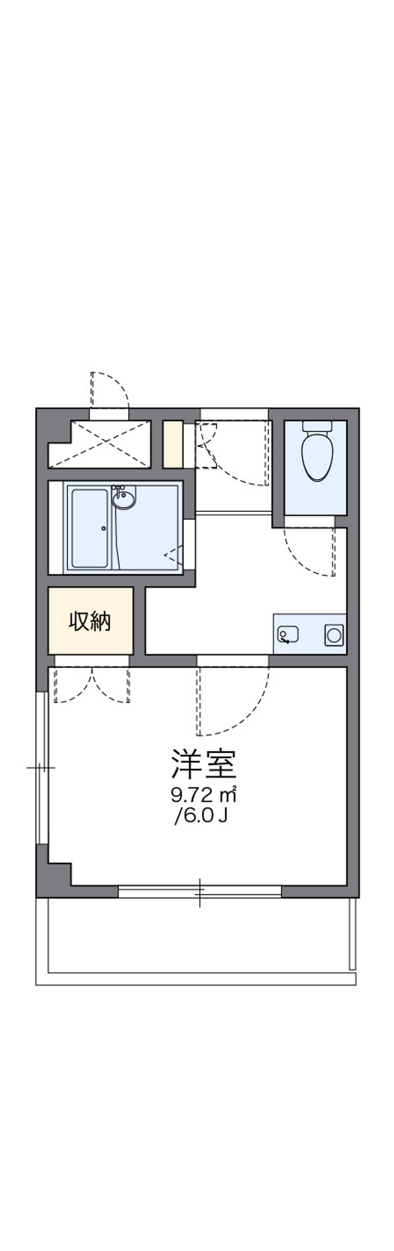 レオパレス花つるみⅡ 間取図