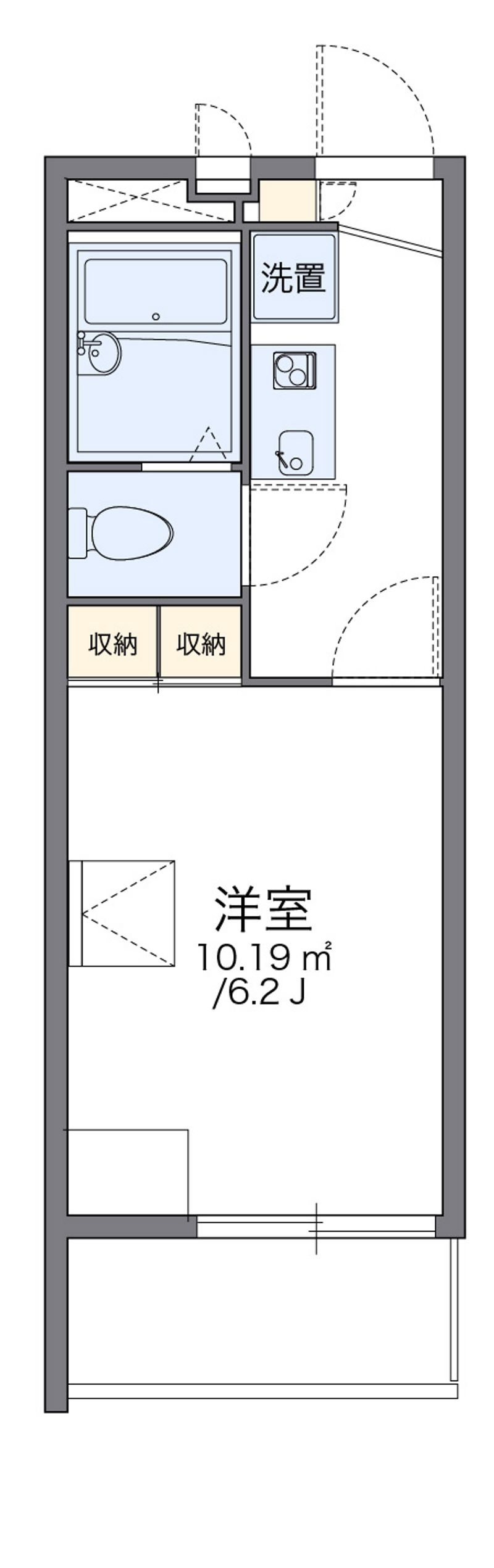 レオパレスアズール加美東 間取り