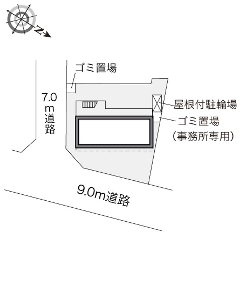 レオパレスサザンシティなは 配置図