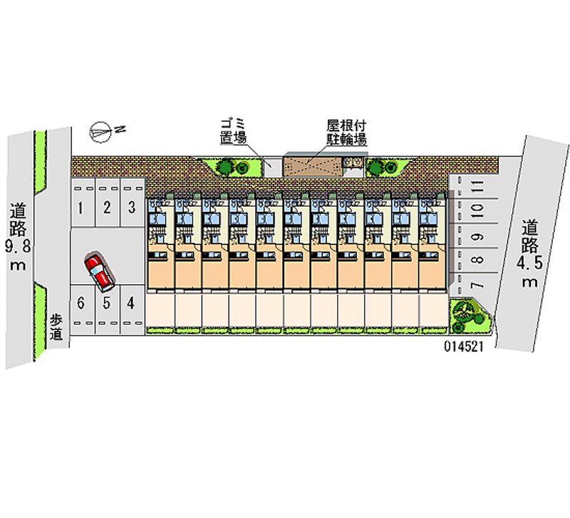 14521 Monthly parking lot