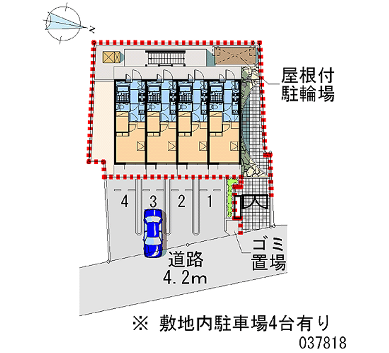 レオパレス日置 月極駐車場