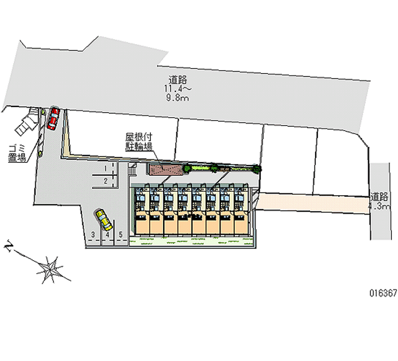 レオパレス東 月極駐車場