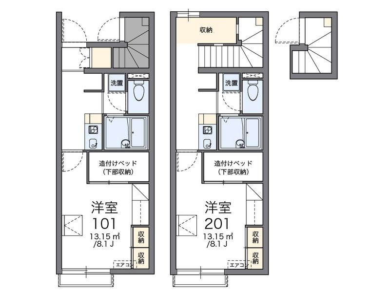 レオパレスサード 間取図