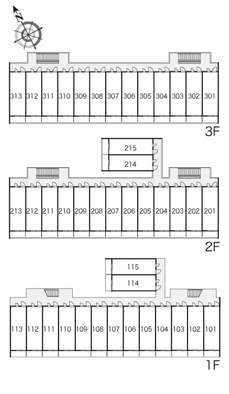 レオパレスタナべ 間取配置図
