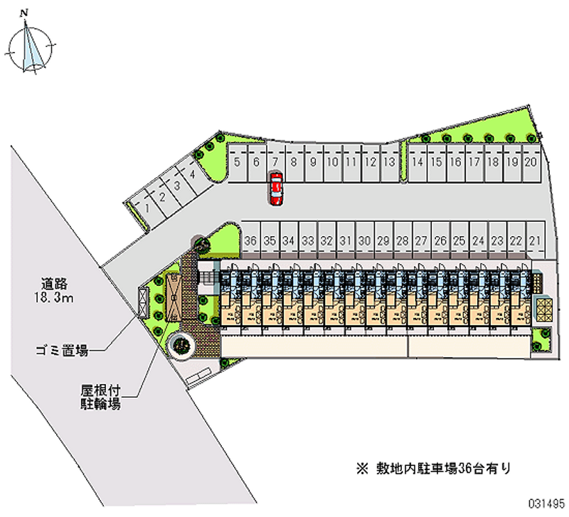 31495 Monthly parking lot