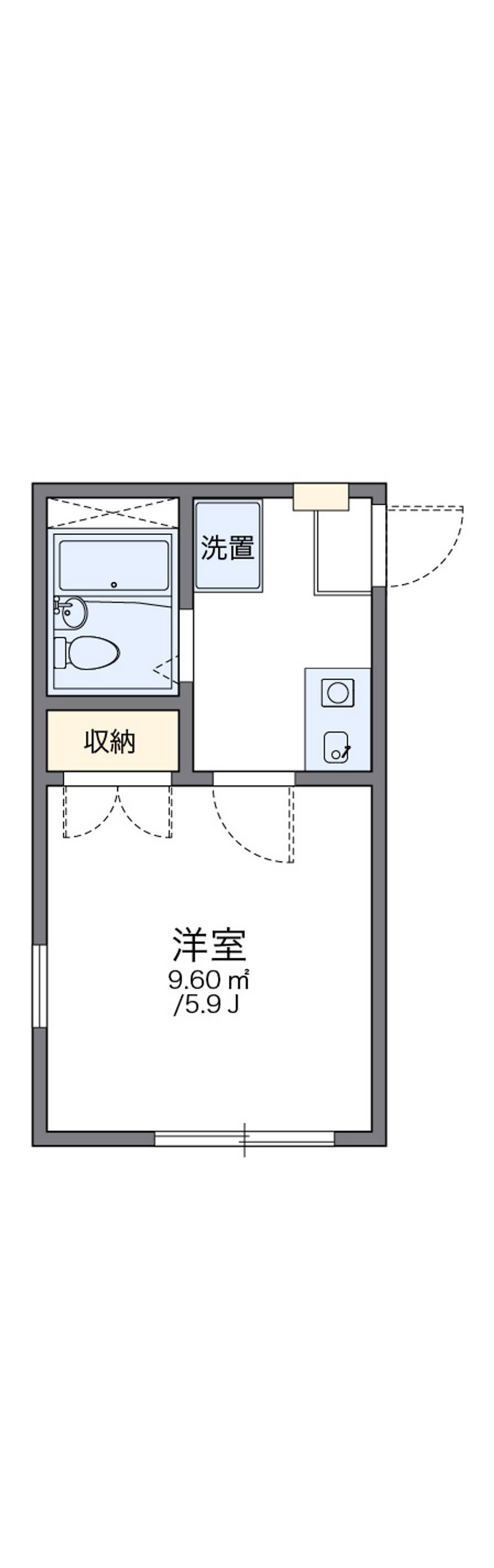 レオパレス美与志 間取図