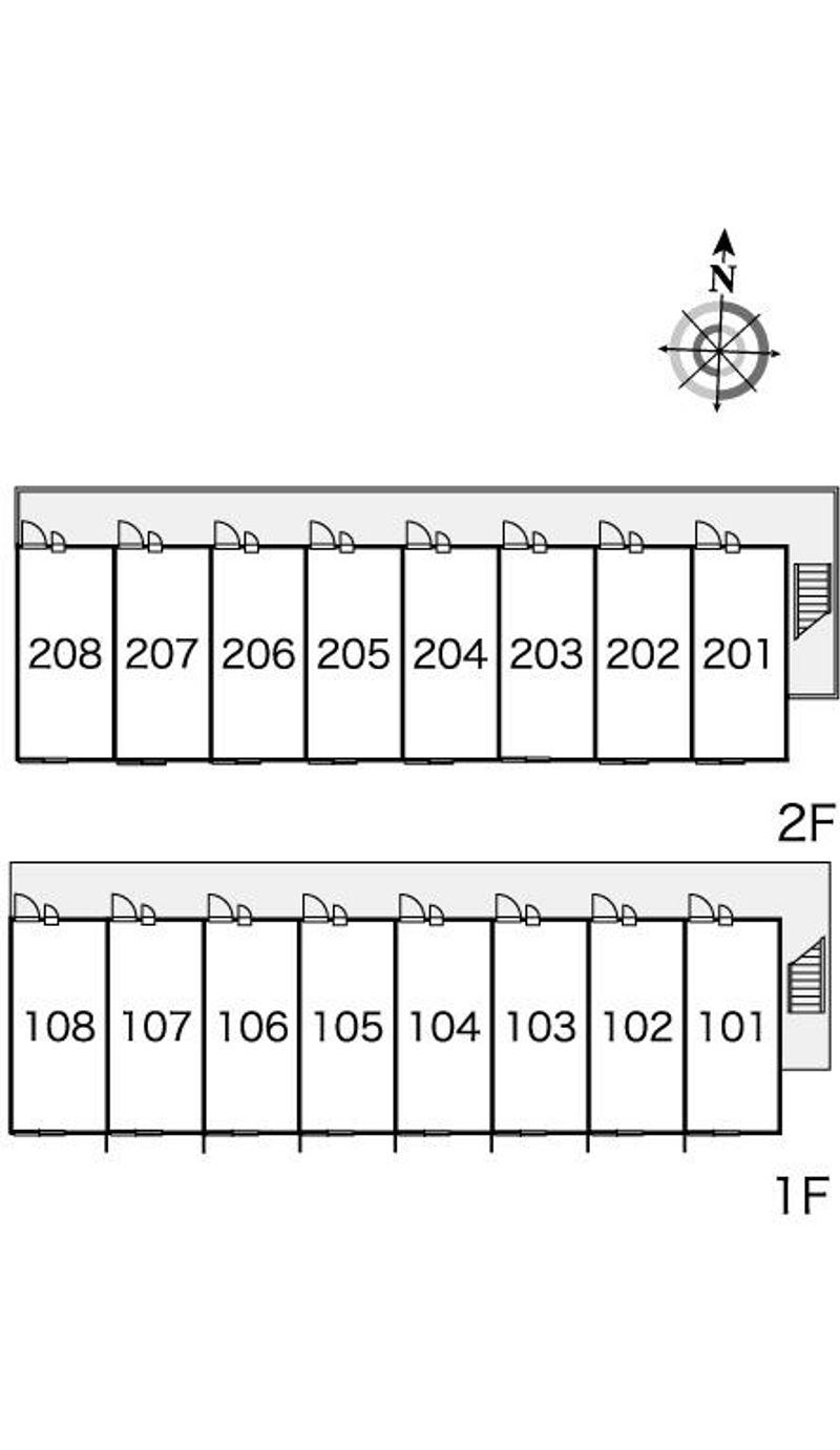 レオパレストゥロイメ２ 間取配置図