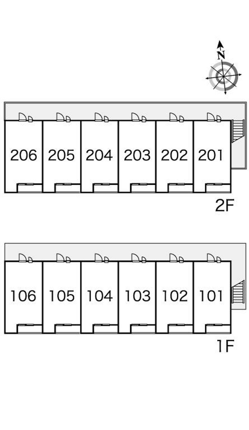 レオパレスエメラルド 間取配置図