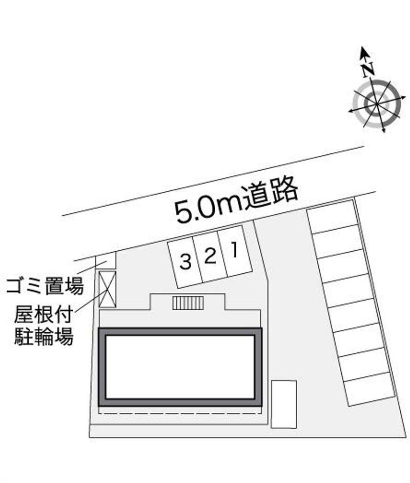 レオパレスエクセル南与野 配置図