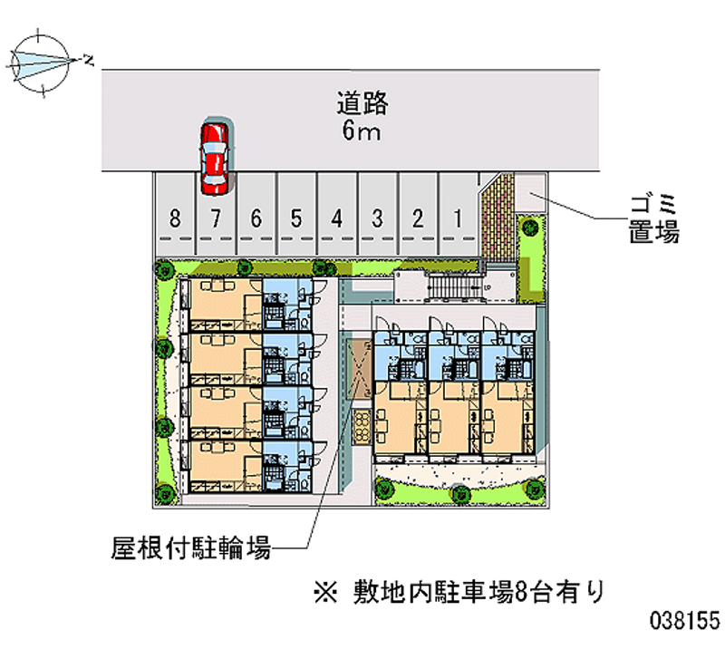 レオパレス小池 区画図