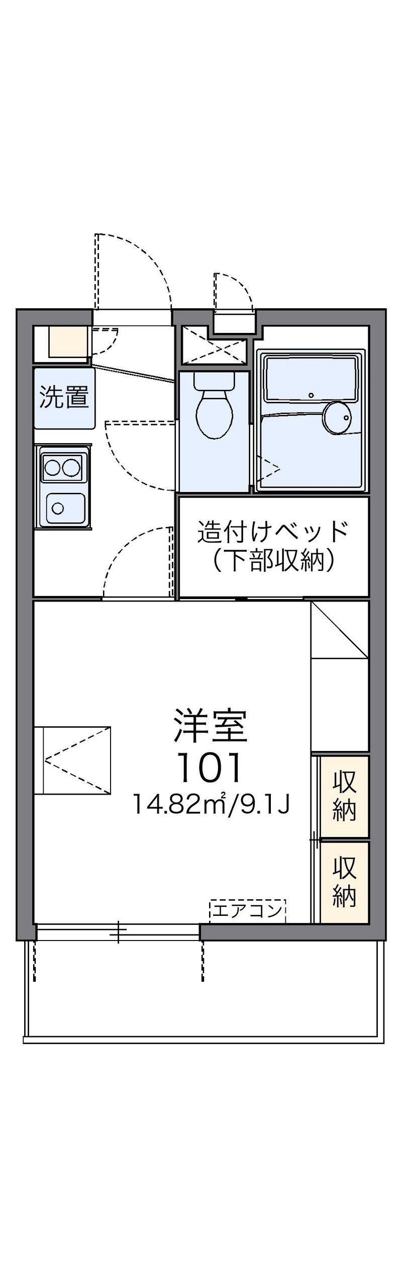 レオパレス千葉 間取図