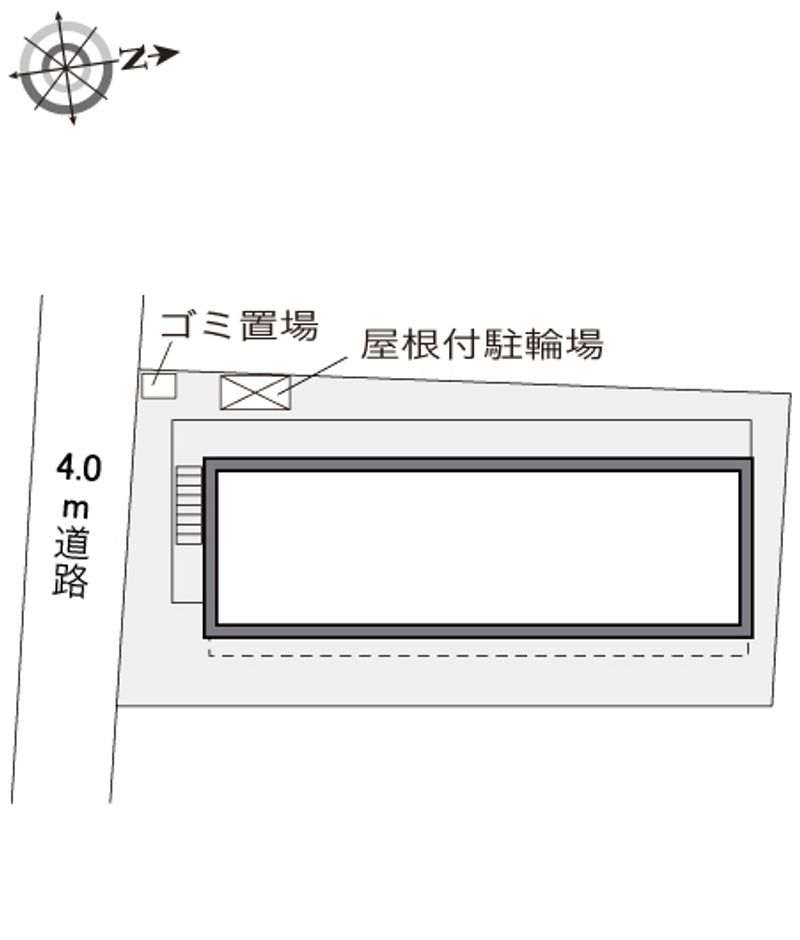 レオパレスサンライズ竹の塚 配置図