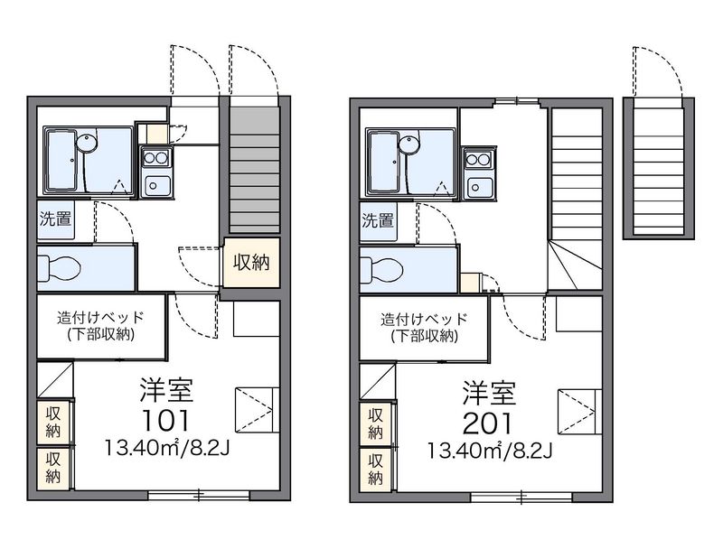 レオパレスリバティ 間取図