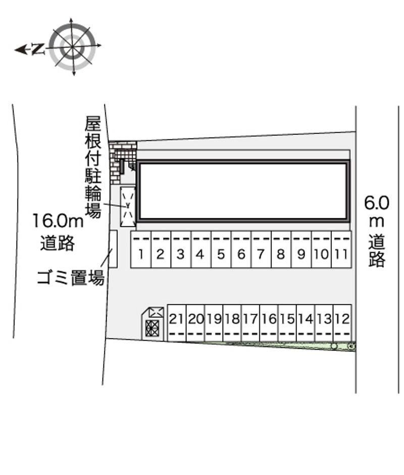 レオパレス紫峰ヶ丘Ⅰ 配置図