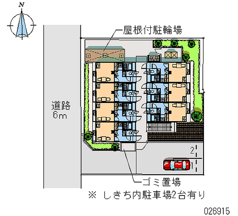 レオパレス万帖敷ＫＫＴ 月極駐車場