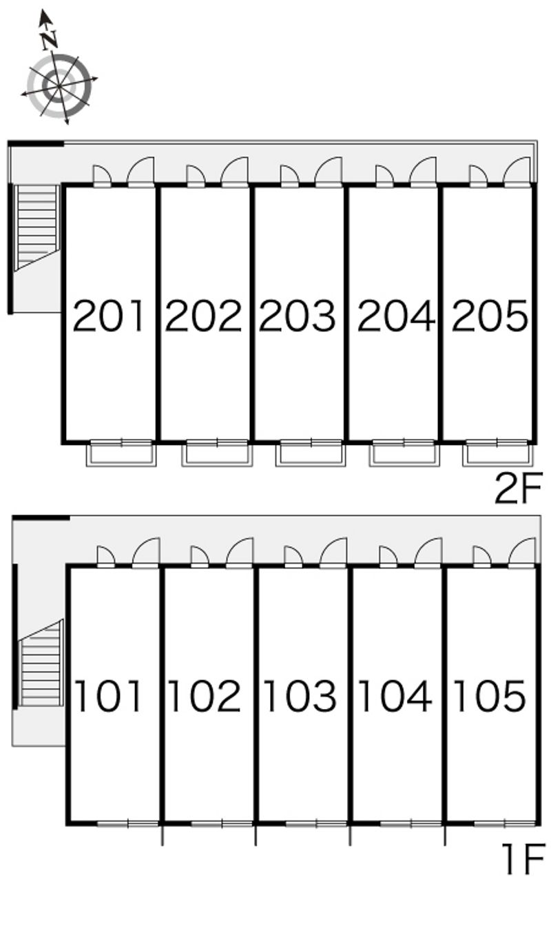 レオパレスグリーンハイツユービー 間取配置図