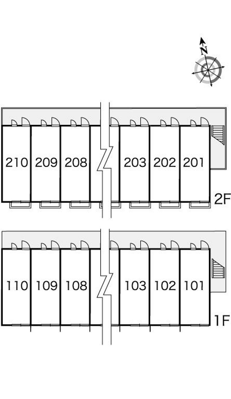 レオパレスコロモ 間取り配置図