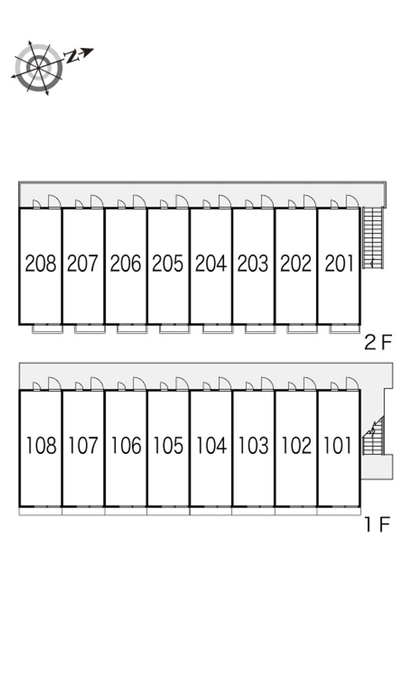 レオパレスナップロイヤル 間取り配置図