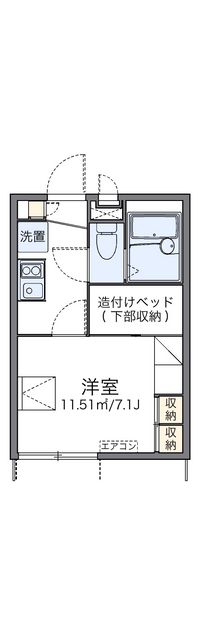 レオパレス南天 間取り図