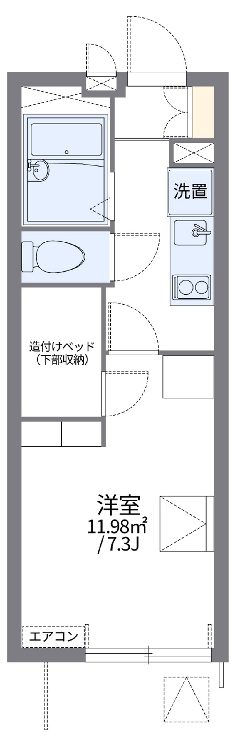 レオパレス高知 間取図