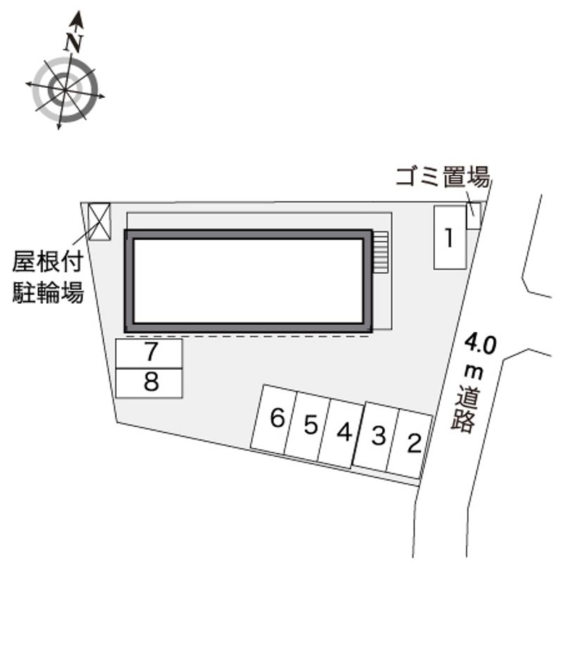 レオパレスマルベリーランチＣ 駐車場