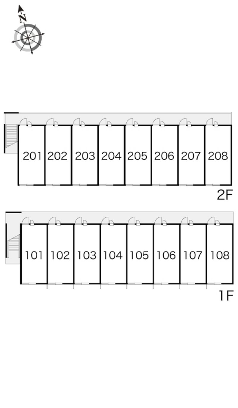 レオパレスすみのえ 間取り配置図