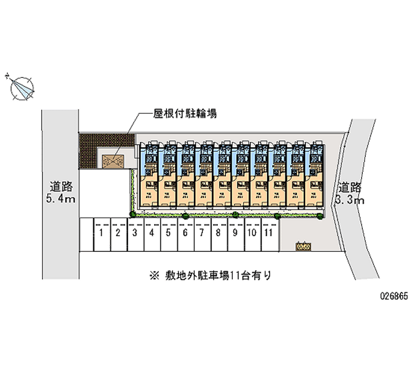 レオパレス古市場３ 月極駐車場