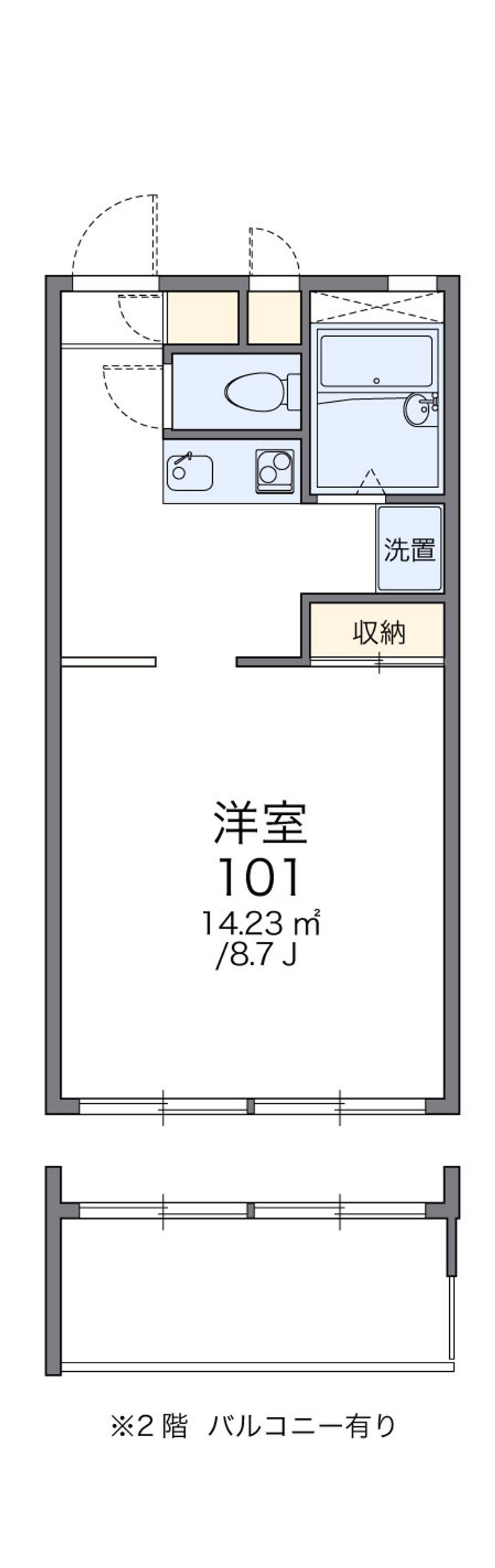 レオパレスセピア 間取図