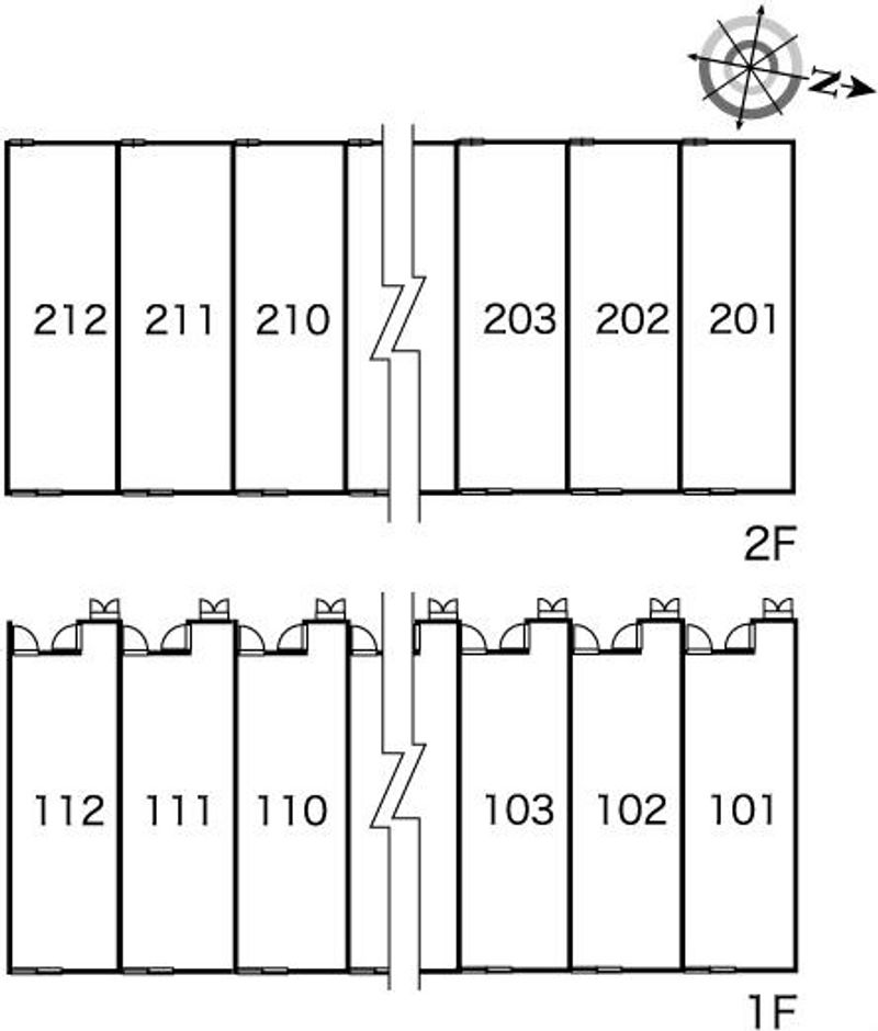 レオパレスパッションⅡ 間取配置図