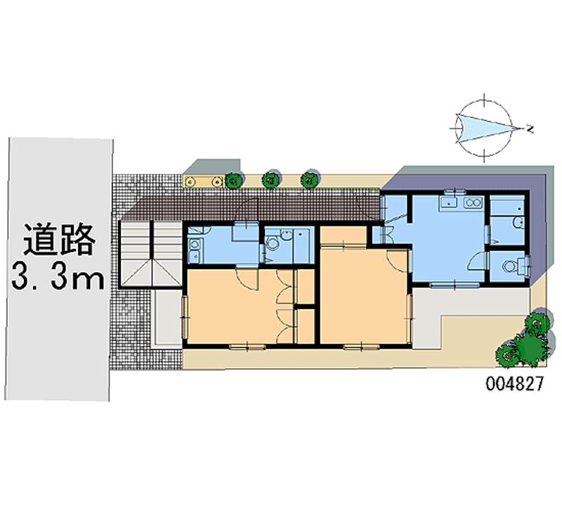 レオパレス鶴瀬第３ 区画図