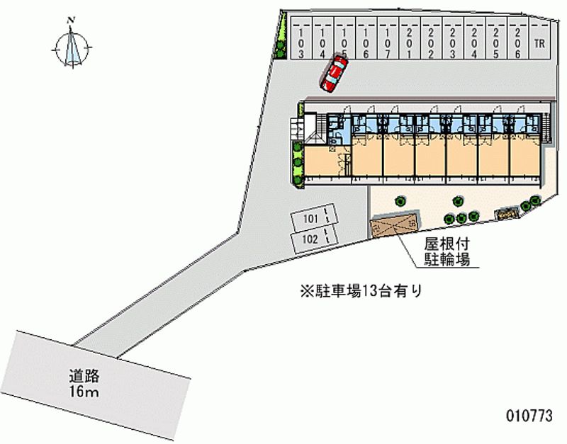 レオパレス喜多荘 月極駐車場