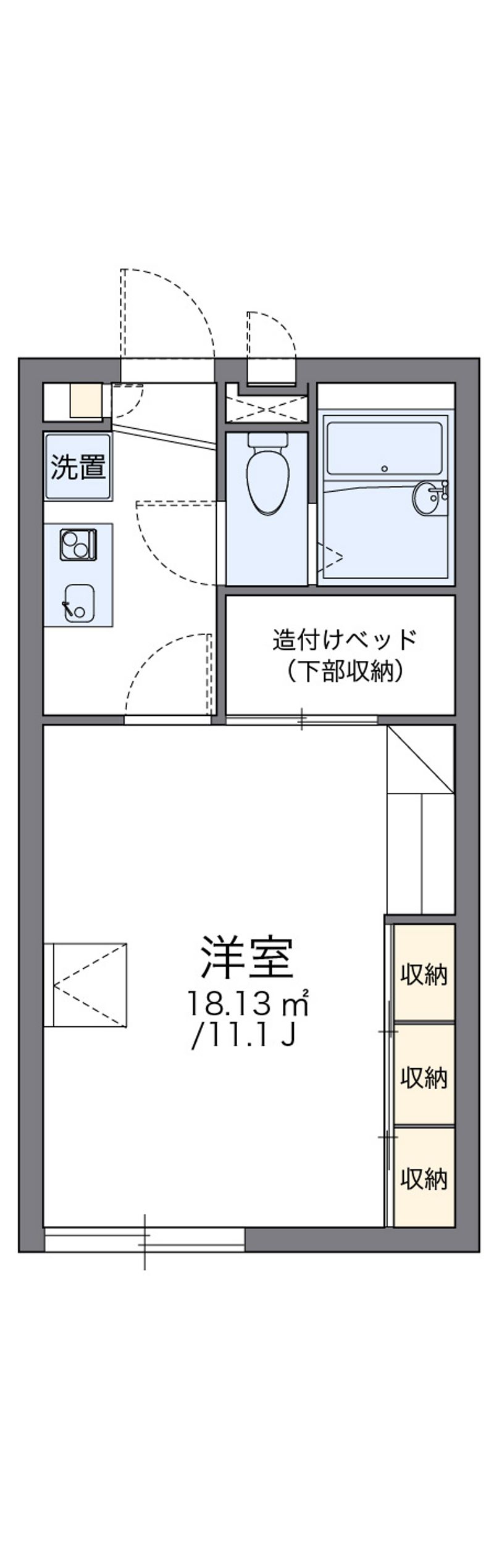 レオパレスラボール　Ⅰ 間取図