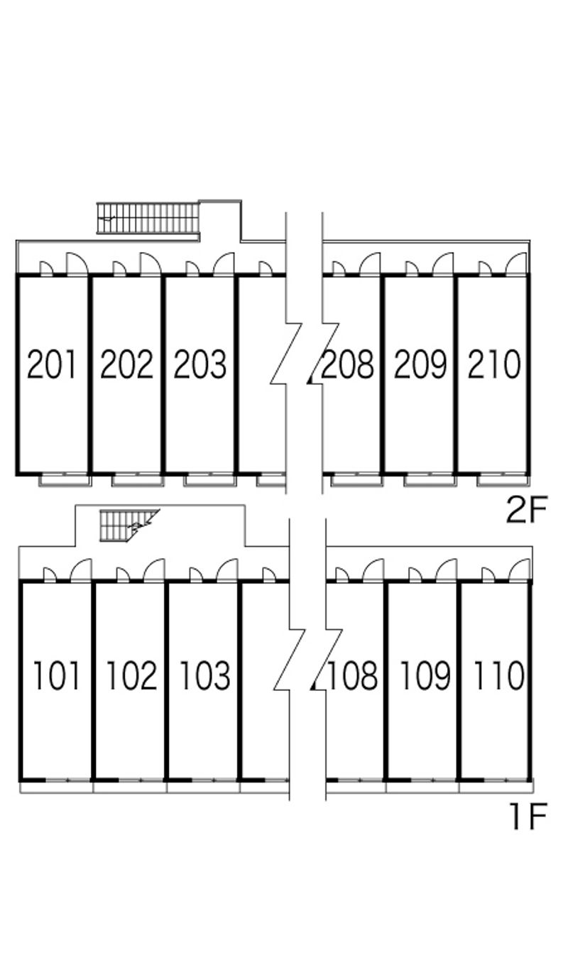 レオパレス天上野 間取り配置図