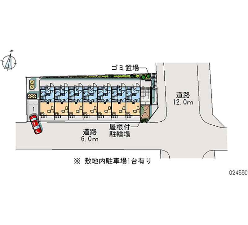 レオパレス佐賀５ 区画図