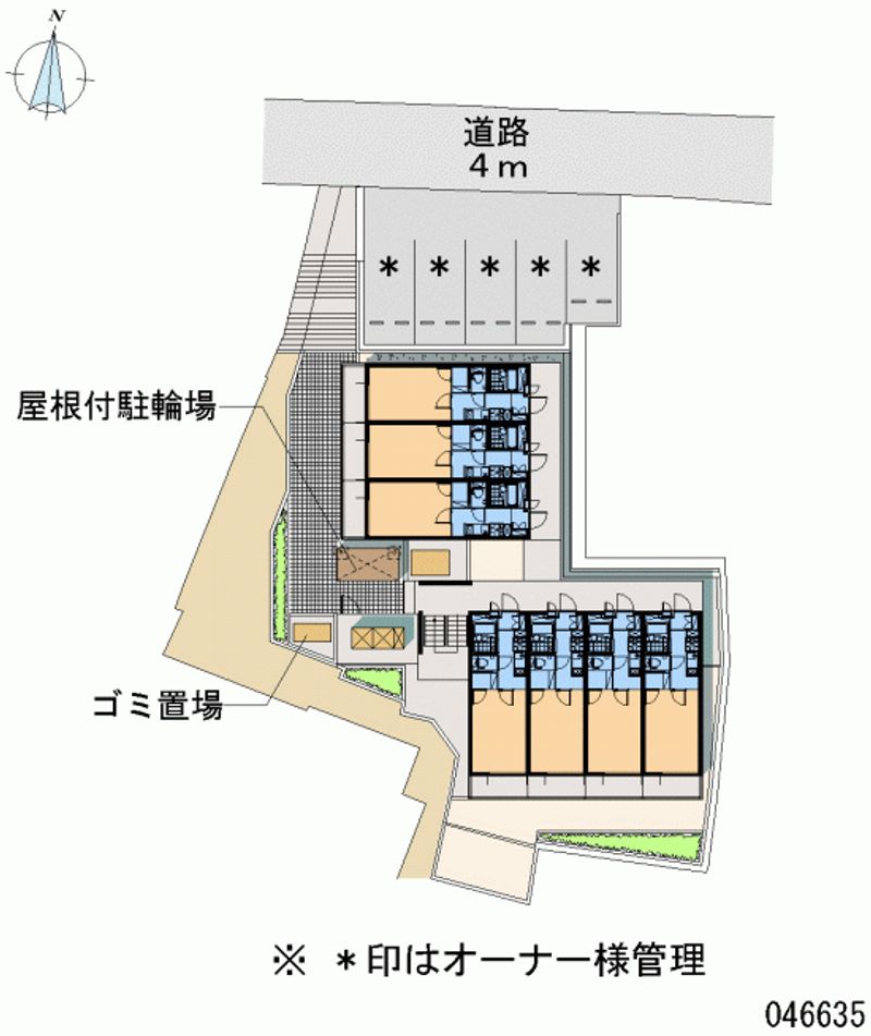 レオパレス東山山麓 区画図
