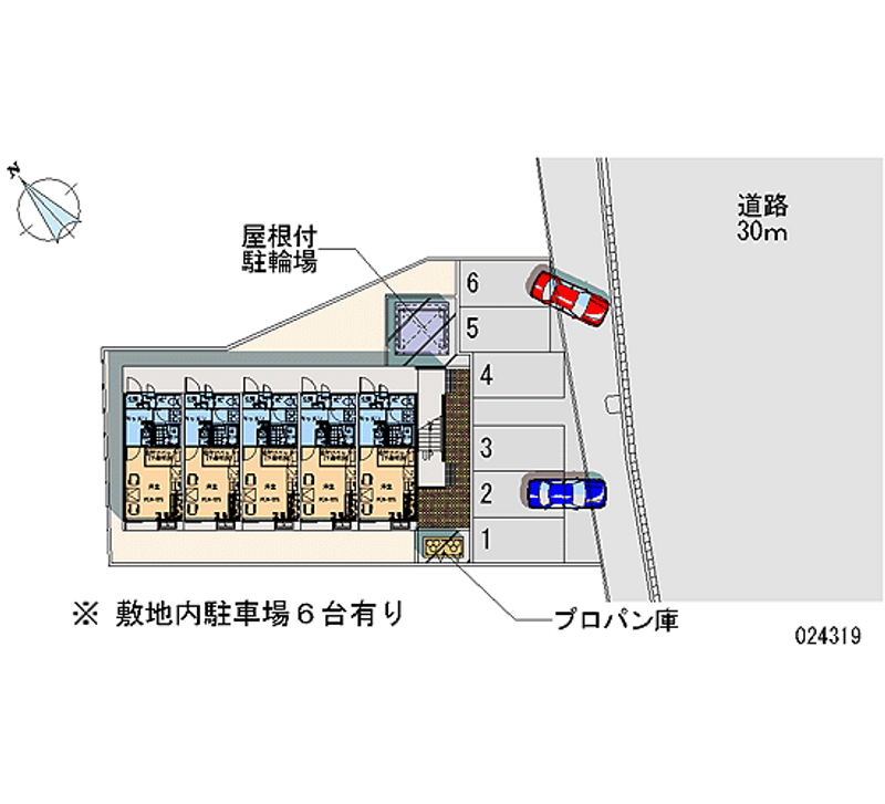 レオパレスＶｅｒｎｉｅ 月極駐車場