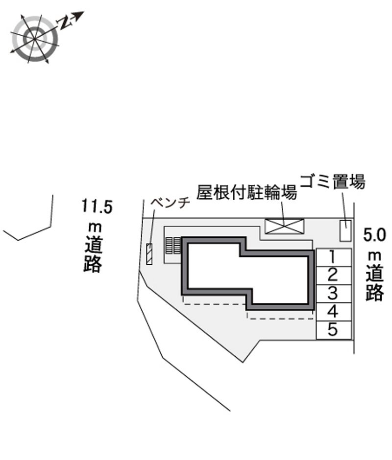 レオパレス辻町 配置図