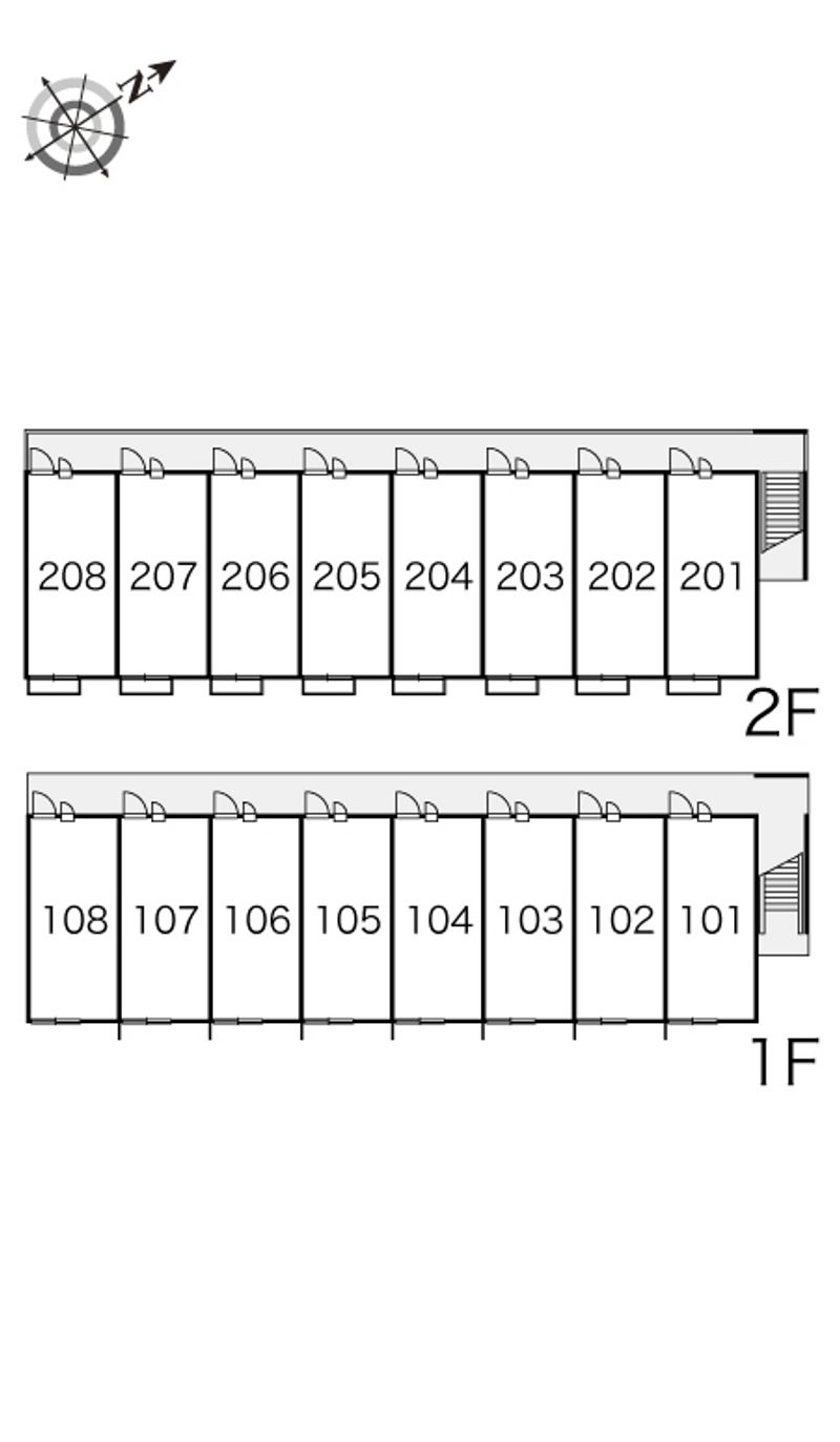 レオパレスサクシード 間取配置図