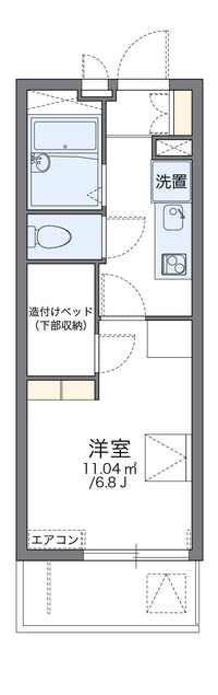 レオパレスシェモアⅢ 間取り図