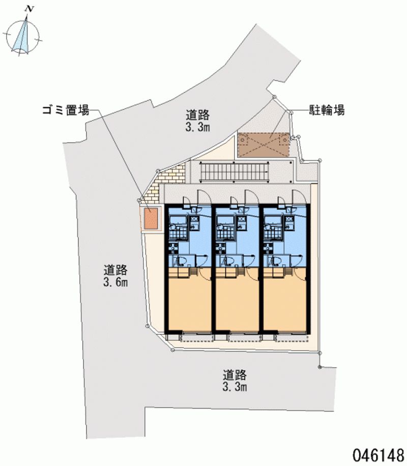 レオパレスウィンリーフ 区画図