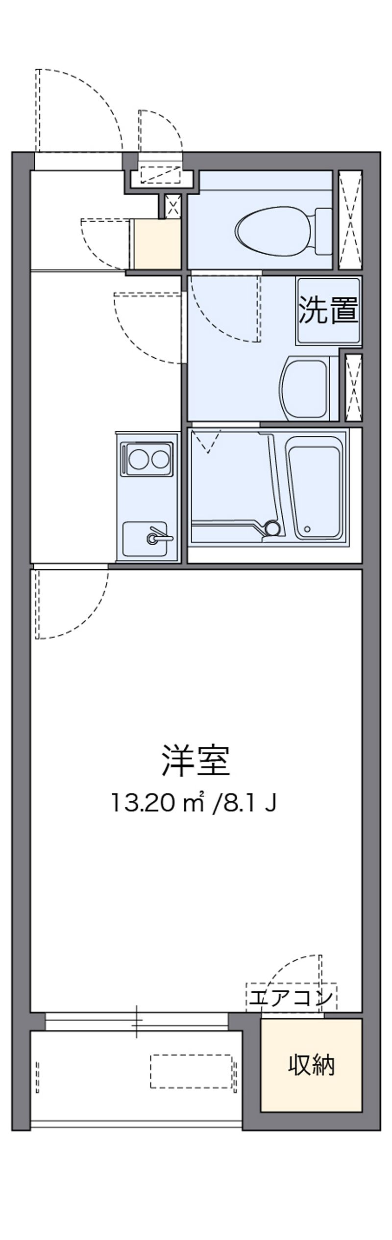 クレイノウイングス瓜破 間取図