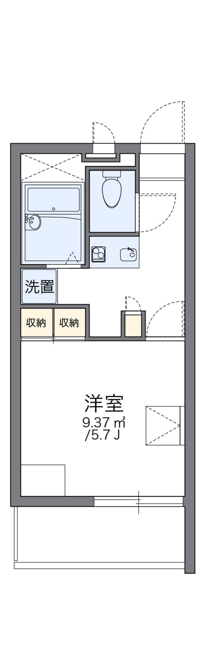 レオパレス光 間取図