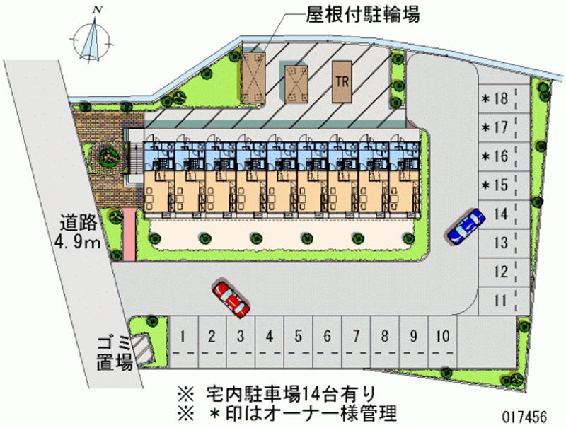 17456月租停車場