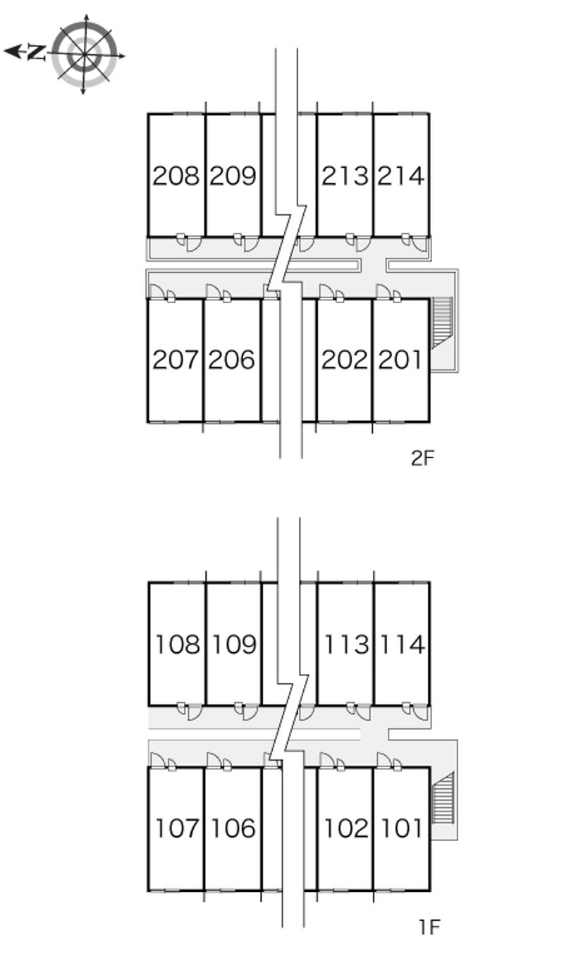 レオパレスクオレ　ハヤシ 間取配置図