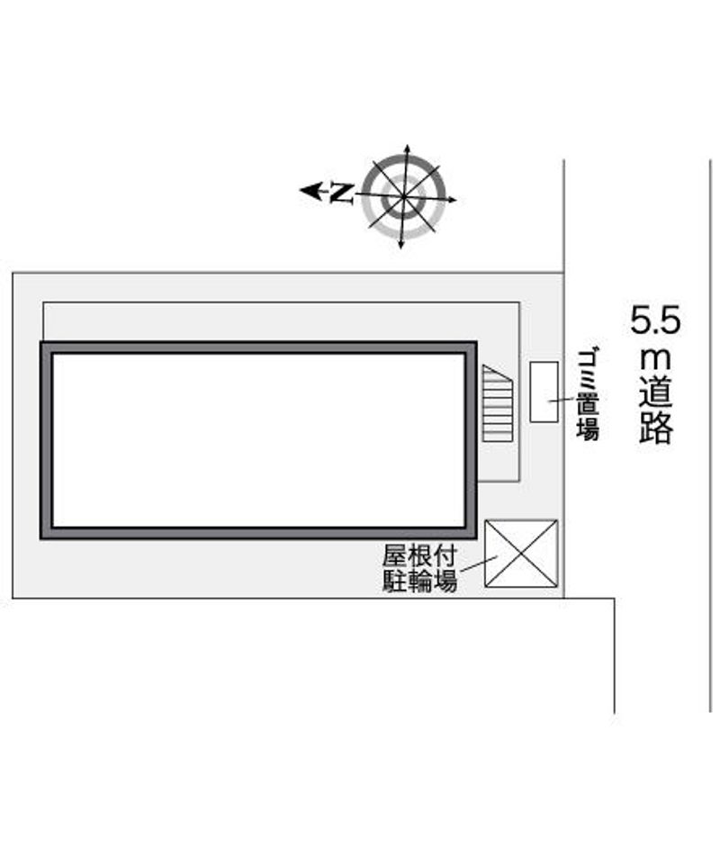 レオパレスコンフォート１３ 配置図