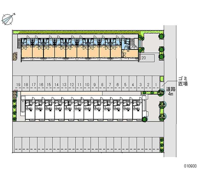 10930 Monthly parking lot